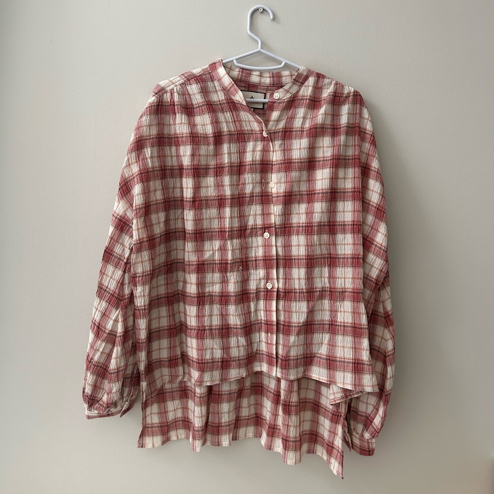 Tuckernuck Pink & White Plaid Shirt